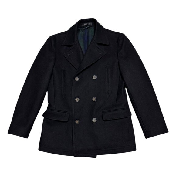 LAUREN RALPH LAUREN WOOL Designer Winter Business Casual Pea Coat Youth 14R - Picture 1 of 11